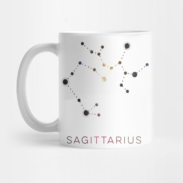 SAGITTARIUS STAR CONSTELLATION ZODIAC SIGN by deificusArt